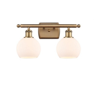 Innovations Lighting Athens 2 - Light Vanity in  Brushed Brass