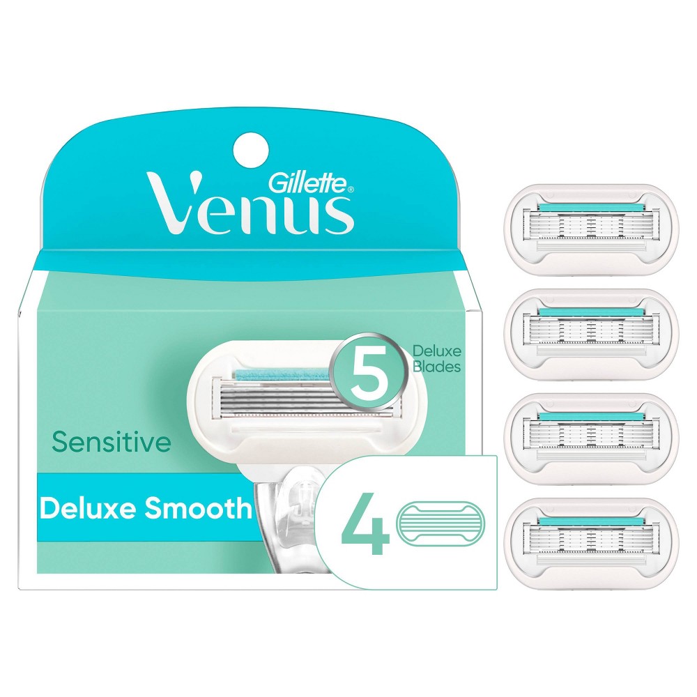 Photos - Hair Removal Cream / Wax Venus Deluxe Smooth Sensitive Razor Refills - 12ct - Bundle 