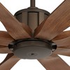 70" Possini Euro Design Rustic Farmhouse Indoor Outdoor Ceiling Fan with Remote Control Oil Rubbed Bronze Koa Damp Rated for Patio Exterior Gazebo - 3 of 4