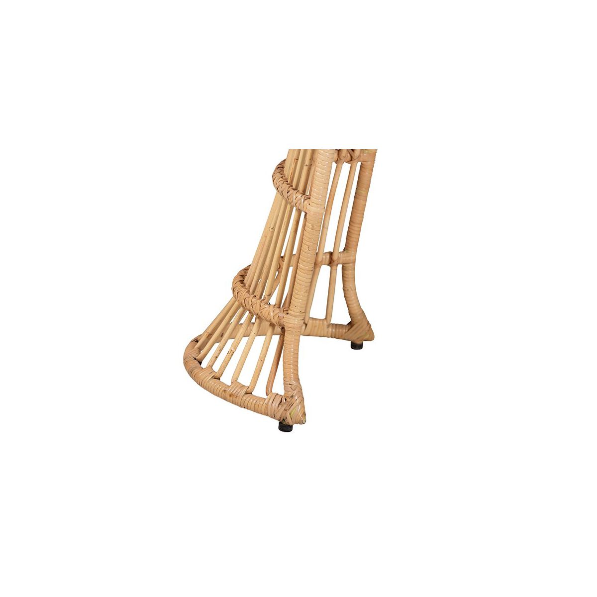 bali & pari,Araceli Rattan S-Curve Console Table, Handwoven Sculptural Accent - thumbnail 6