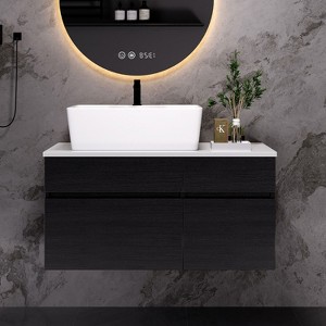 KTMBDW 31.5 Inch Floating Vanity Bathroom with Sink Combo, Wall Mounted Modern Vanity, Bathroom Cabinet Vanity with Extra Large Storage - 1 of 4