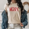 Simply Sage Market Women's Merry Bold Word Short Sleeve Graphic Tee - 3 of 3