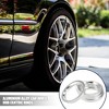 Unique Bargains Aluminium Alloy Car Hub Centric Rings Wheel Bore Spacer Silver Tone - 2 of 4
