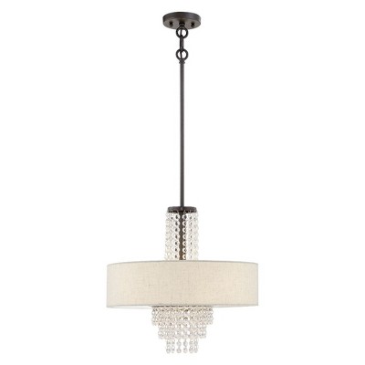Livex Lighting Carlisle 4 - Light Chandelier in  English Bronze