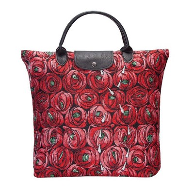 Signare USA Rennie Mackintosh Rose And Teardrop Foldaway Grocery Bag