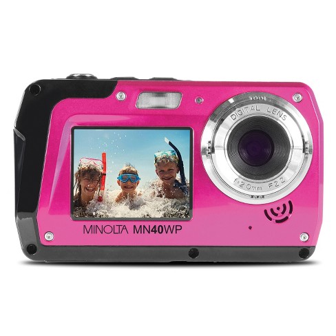 Ellende van nu af aan Thuisland Minolta 48.0-megapixel Waterproof Digital Camera (pink) : Target