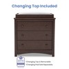 Delta Children Perry 3 Drawer Dresser with Changing Top and Interlocking Drawers - Walnut Espresso - image 4 of 4