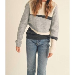 Women's Mindi Mock Neck Sweater - &merci - 1 of 4