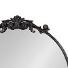 Kate and Laurel Arendahl Metal Round Mirror, 24" Diameter, Black - 3 of 4