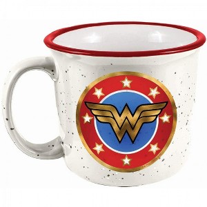 Adult Wonder Woman Symbol Ceramic Camper Mug - 1 of 1