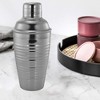 Sol Living Stainless Steel Deluxe Cocktail Shaker Bottle for Bartenders with Strainer - 2 of 4
