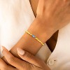 Dainty Birthstone Bracelet for Women - Elastic 14K Gold Plated Bead Bracelets Trendy Friendship Birthday Jewelry Gifts for Women - 4 of 4
