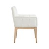 Meridian Furniture,Adrian Vegan Leather Dining Arm Chair, Set of 2 - 3 of 4