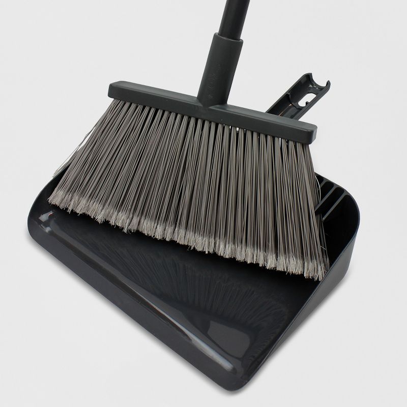 Floor Broom with Clip-on Dust Pan Set - Made By Design&#8482;, 3 of 9