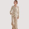 Anna-Kaci Lounge Women's Woodland Animal Pajama Set with Button-Up Long Sleeve Top and Relaxed Fit Pants - 4 of 4