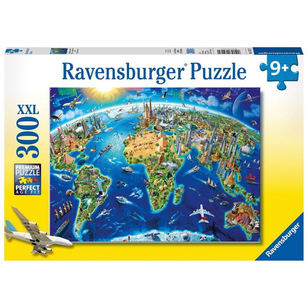 Ravensburger World Landmarks Map XXL Jigsaw Puzzle - 300pc