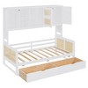 KIGFTSOD Wooden Daybed With 2 Drawers, and All-in-One Cabinet and Shelf - 3 of 4