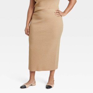 Women's Midi Boucle Sweater Skirt - A New Day™ - 1 of 3