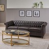 NicBex 3 Seater Sofa Couch with Tufted Button Back Modern 84.75 Inch Comfy Sleeper Couch with Wood Legs for Living Room - 4 of 4