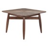 HomeRoots 46" Espresso Solid Wood Square Dining Table - 4 of 4