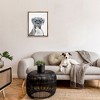 Stupell Industries Hipster Boxer Dog Floating Frame Canvas Art, Brown, 25" x 31" - 3 of 4