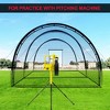 Outdoor Baseball Batting Cage 32ft, Backyard Training Net with Frame for Baseball, Softball & Golf Practice - 4 of 4