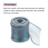 Unique Bargains Gift Wrapping Wide Sheer Wired Pastel Shimmer Iridescent Chiffon Ribbons 1 Pc - 3 of 4