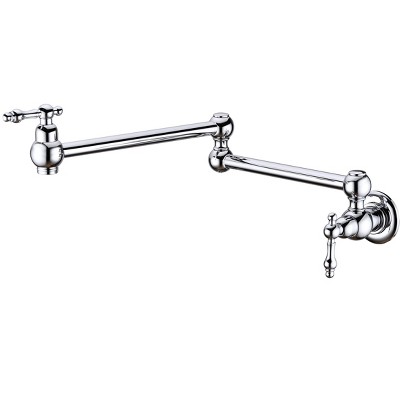 DOMETOUR Wall Mount Folding Kitchen Pot Filler Faucet