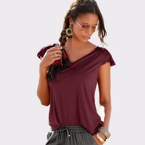 Women's Lace Shoulder Detail Top - LASCANA - 1 of 4