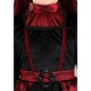 HalloweenCostumes.com Large Girl Enchanting Girl's Batwing Vampire Costume | Elegant Black Dress with Tulle Skirt for Halloween,  Black/Red - 3 of 3