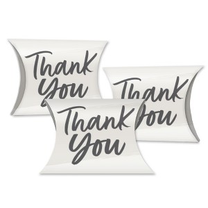 Big Dot of Happiness Champagne Elegantly Simple - Favor Gift Boxes - Guest Party Favors Petite Pillow Boxes - Set of 20 - 1 of 4