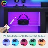 Bestier TV Stand Modern Entertainment Center for TVs up to 75" with LED Light and Storage Shelves - 4 of 4
