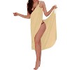 LA LEELA Women's Beachwear Swimsuit Summer Vacation Holiday Bikini Cover Up Spaghetti Strap Backless Swimwear - 2 of 4