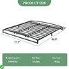 Low Bed Frame Full Size - 6 Inch Heavy Duty Metal Platform Mattress Foundation No Box Spring Needed  Noise-Free - 2 of 4