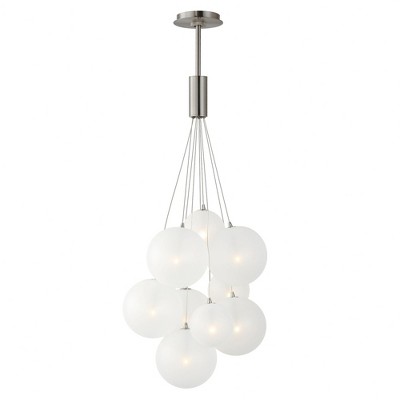 ET2 Lighting Burst 9 - Light Pendant in  Satin Nickel