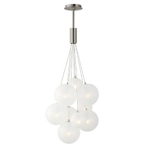 ET2 Lighting Burst 9 - Light Pendant in  Satin Nickel - 1 of 3