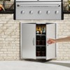 VEVOR BBQ Access Door, 31W x 31H Inch Double Outdoor Kitchen Door, Stainless Steel Flush Mount Door, Wall Vertical Door with Handles - 2 of 4
