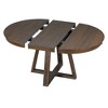 NicBex Round Dining Table Set for 4 Retro Extendable Dining Table with a 16"W Leaf, 4 Upholstered Chairs for Dining Room - 4 of 4