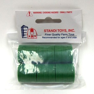 Standi Toys 1/64 6 pack of Green Plastic Round Hay Bales ST334 - 1 of 1