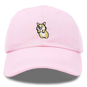 Dalix Leaping Corgi Embroidered Cap Cotton Baseball Hat Nautical Womens - 1 of 4