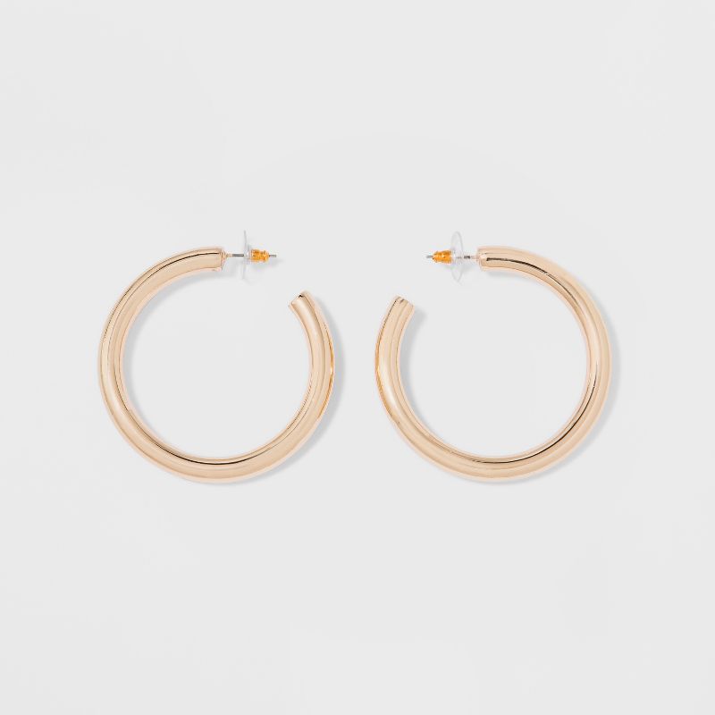 Thick Hoop Earrings - A New Day&#8482; Rose Gold, 1 of 10