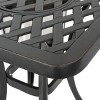 Ava Cast Aluminum Chat Table with Ice Bucket: Weather-Resistant, Patio Accent, Christopher Knight Home - 4 of 4