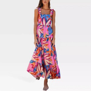 angelina maxi dress burgundy Burnt Orange Drop Waist Shirred Angelina Midi Dress
