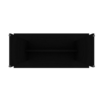 67.91" Black Reclaimed Wood Rectangular Dining Table