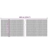vidaXL Garden Fence 236.2"x35.4" Reed - 4 of 4
