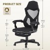 Ergonomic office chair with foot pedals, back and lumbar support, flip 3D armrests, rolling and rotating work chair, and 90-135 degree tilt - 2 of 4