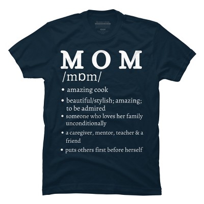Men's Design By Humans Mom Dictionary Definition By BeingMasculine T-Shirt