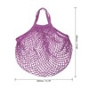 Unique Bargains Cotton Mesh Reusable Washable Grocery Bags 1 Pcs 15x13.8" - 2 of 4