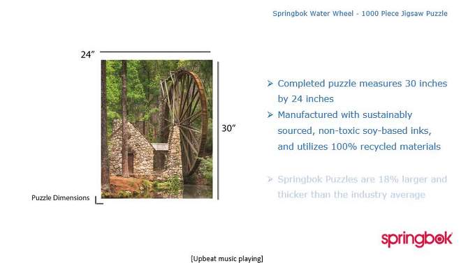 Springbok Water Wheel Puzzle 1000pc, 2 of 6, play video