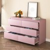 Resenkos Modern Mid Century 6 Drawer Wide Dressers Chests for Bedroom, Chest of Drawer Organizer Grey - 4 of 4